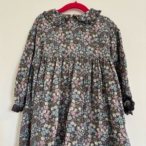 Tocoto Vintage Floral Long-Sleeve Dress